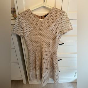 Chic Beige Mini Dress